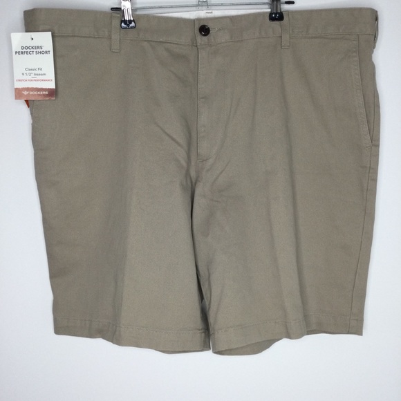 Dockers Perfect Short Classic Fit Tan Size 42 - Picture 1 of 12
